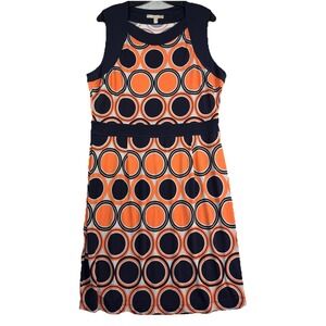 Banana Republic Sheath Dress Women's XL Stretch Knit Sleeveless Geometric
